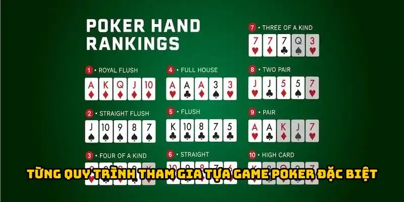 Từng quy trình tham gia tựa game Poker đặc biệt